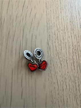 Pandora “Piece of My Heart” Sterling Silver Mother/Daughter Charm Set